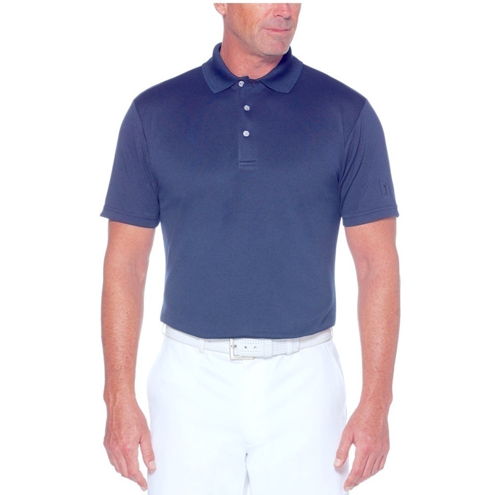 ❤️ 🆕 PGA TOUR men’s navy blue golf Polo Size M